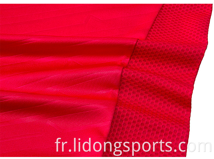 Nouveaux maillots de football de conception en soccer usure d'entraînement Custom Team Uniforme Unisexe Maillot de football unisexe vide de football